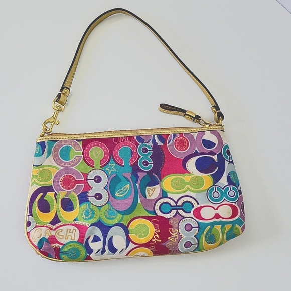 Coach Poppy Convertible Wristlet Multi Colored - Picture 2 of 12